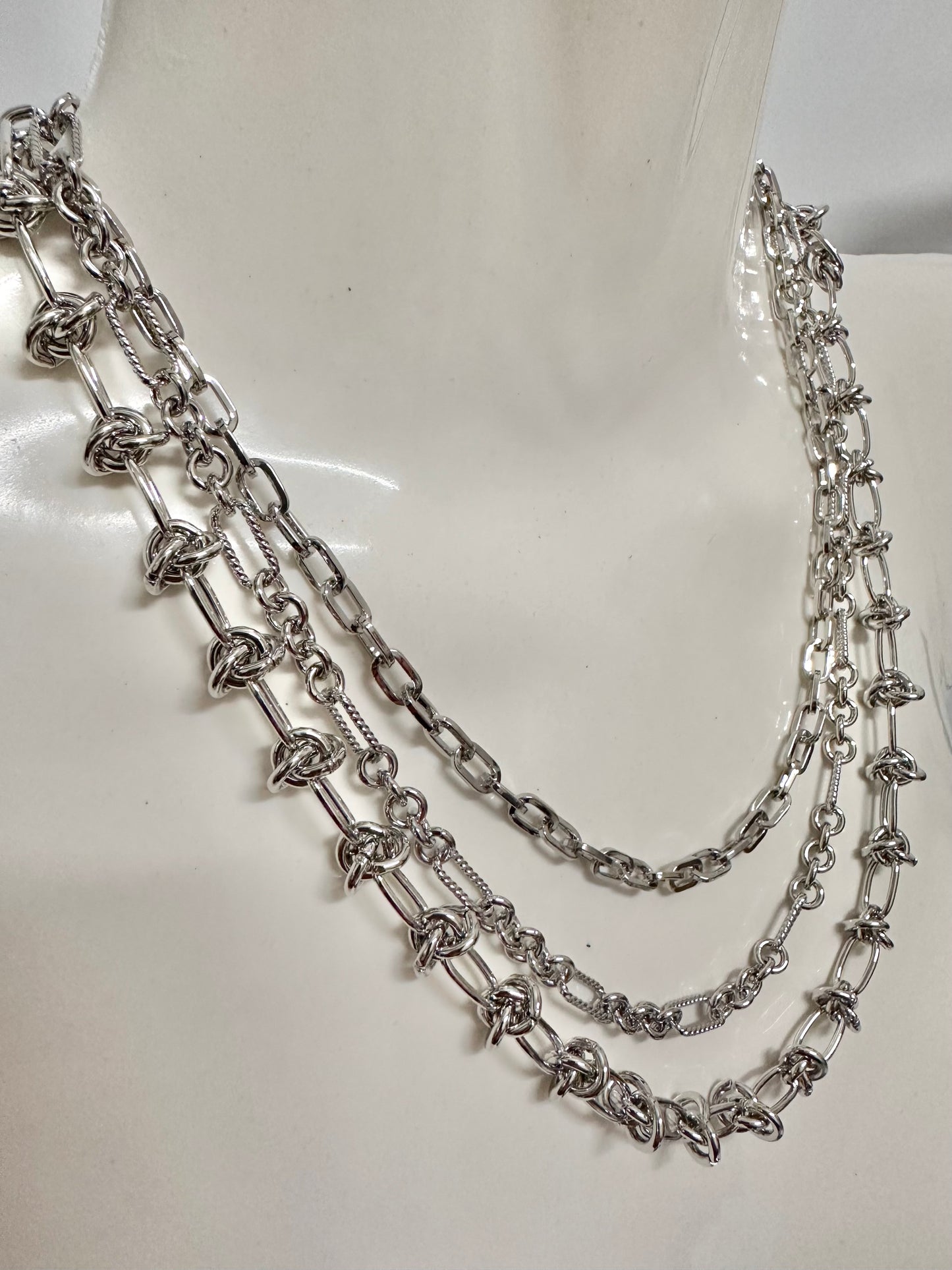 Kette KnotIC gold + silber