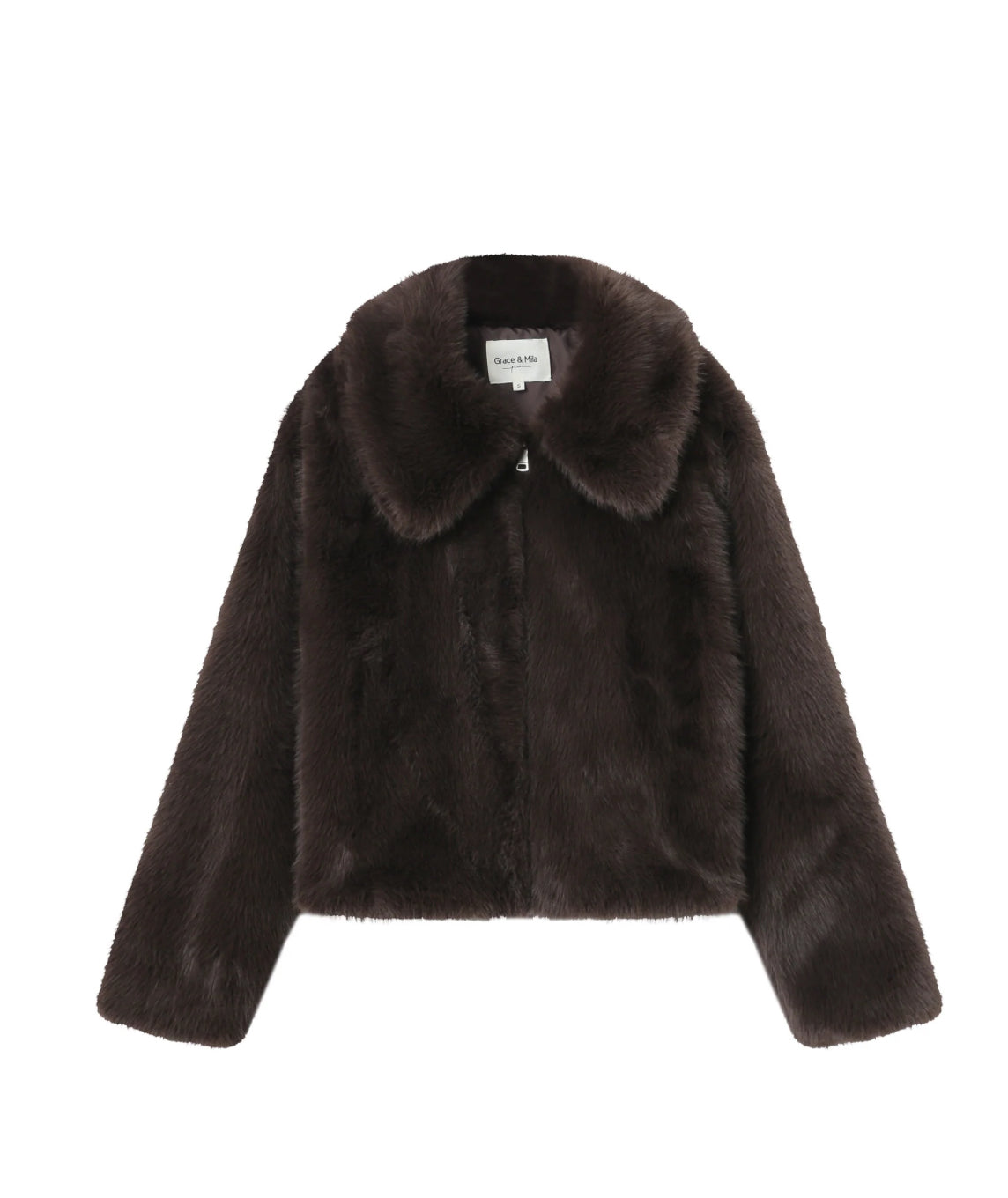 Kunstpelzjacke Shonna chocolat