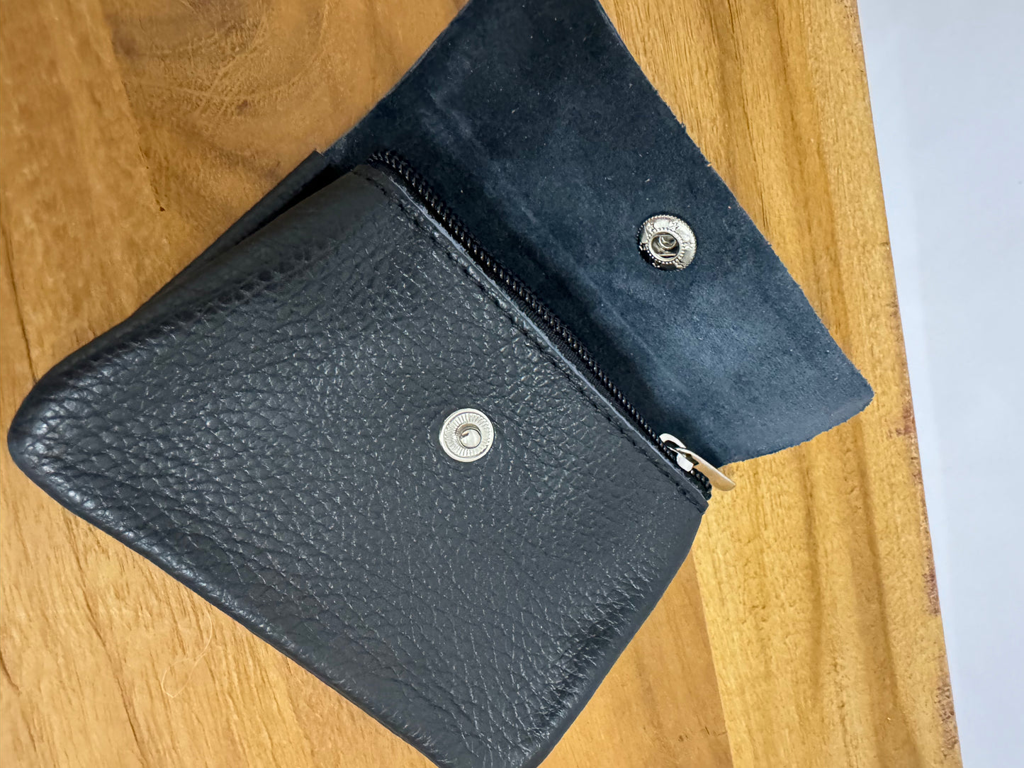 Kleiner Geldbeutel Leder schwarz