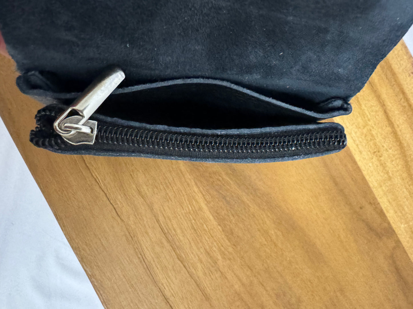 Kleiner Geldbeutel Leder schwarz