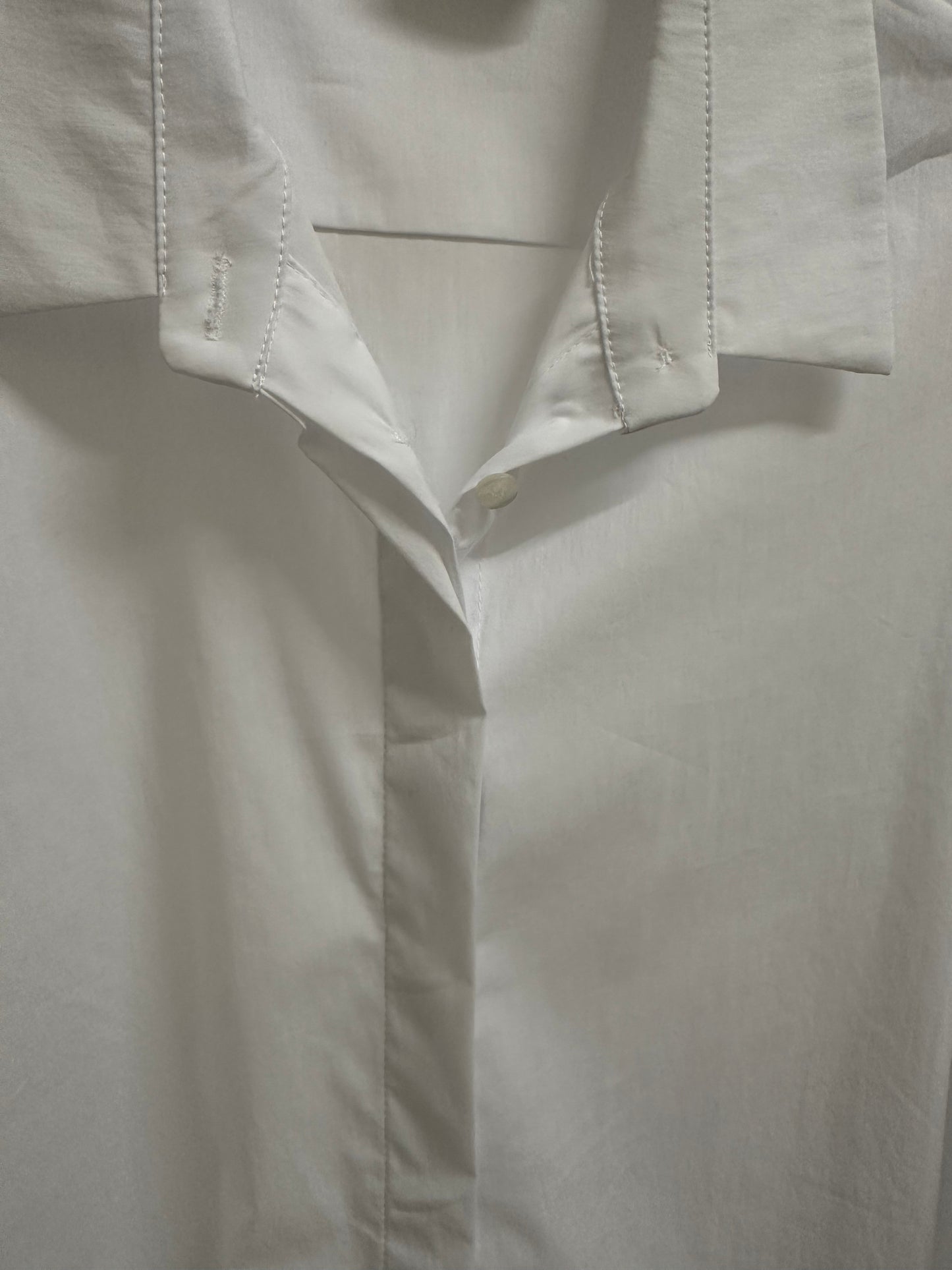 weiße Long-Bluse
