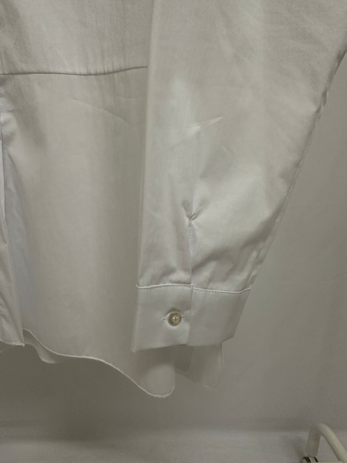 weiße Long-Bluse