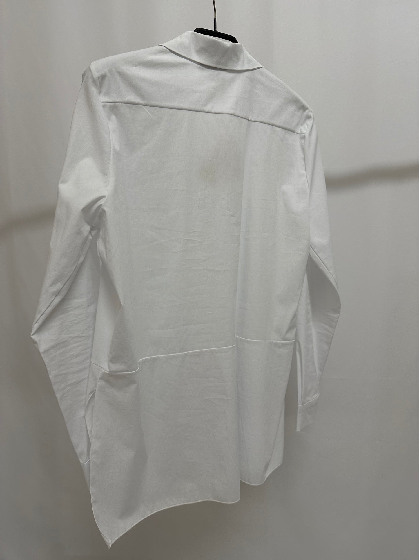 weiße Long-Bluse