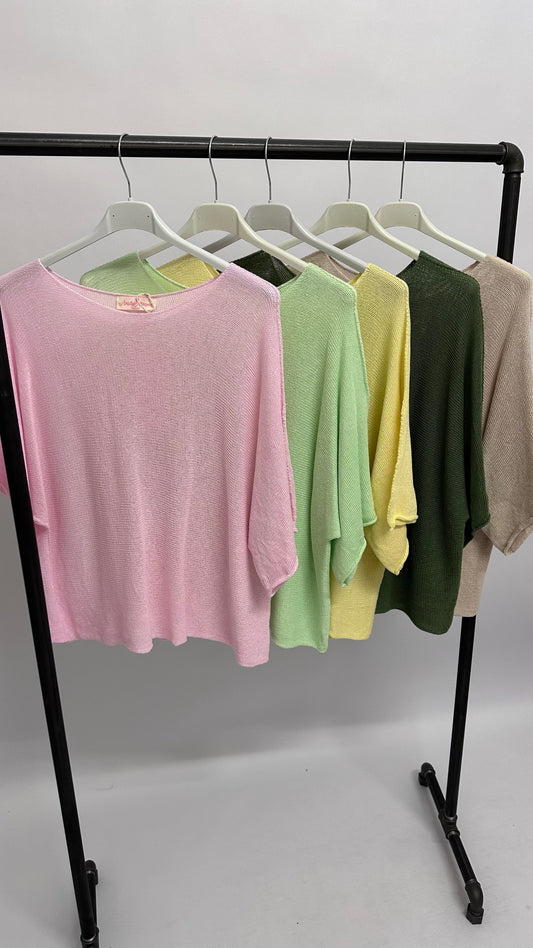 Sommer-Strick Nala-Rundhals Ausschnitt