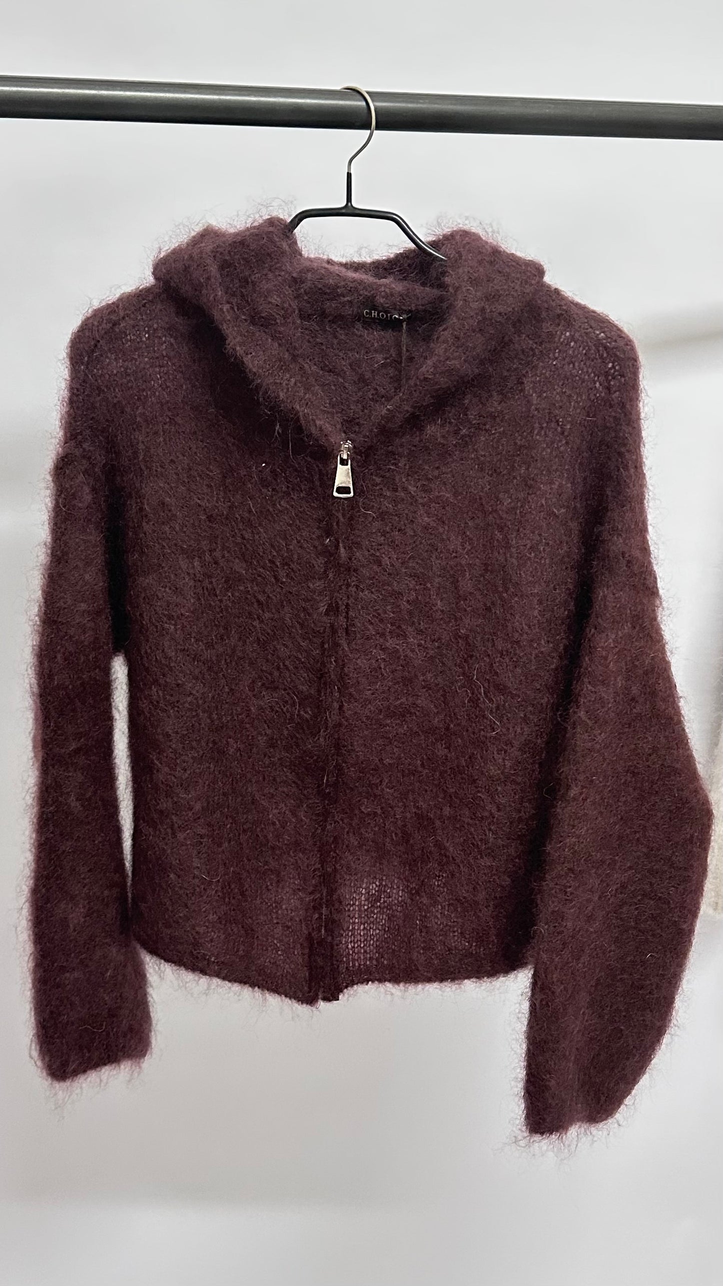 Zipp-Cardigan Kapuze
