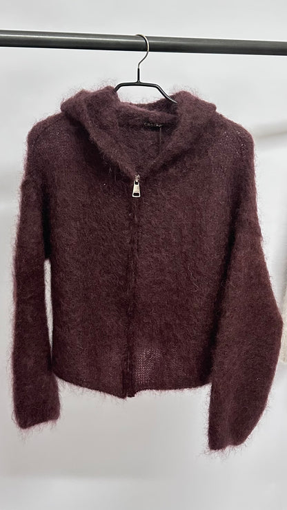 Zipp-Cardigan Kapuze