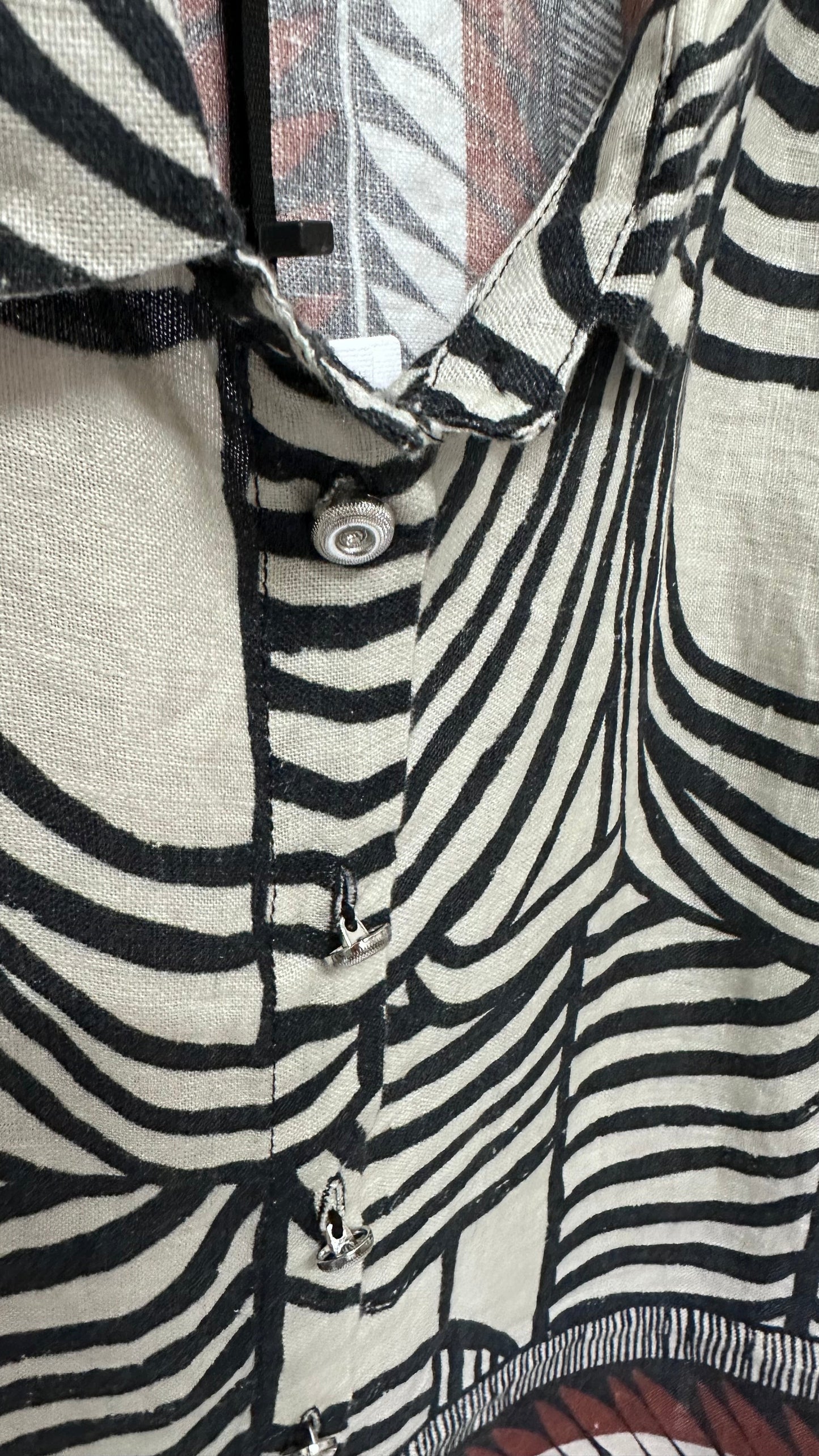 Bluse mit grafischem Ethno-Print