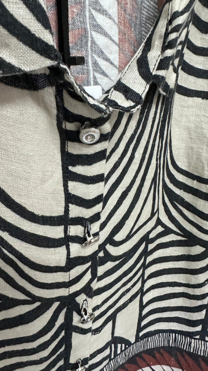 Bluse mit grafischem Ethno-Print