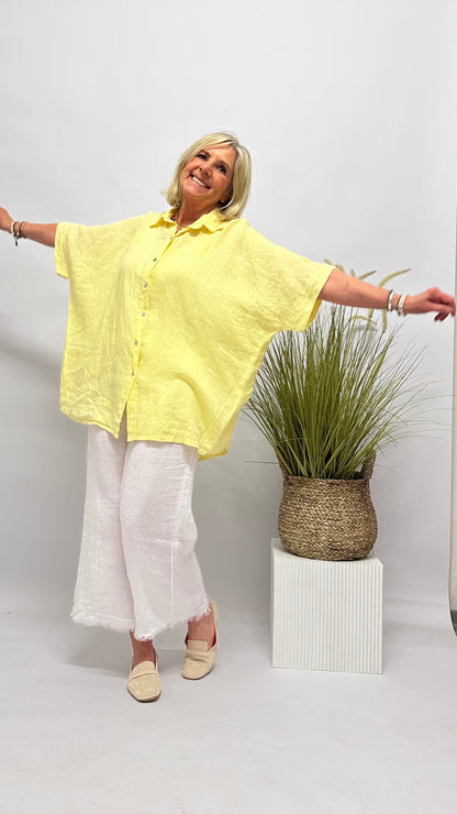 Leinen Bluse/Jacke