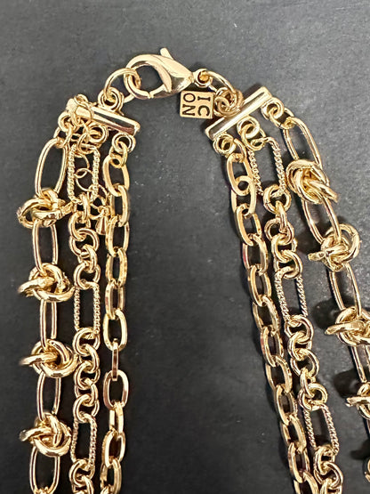 Kette KnotIC gold + silber