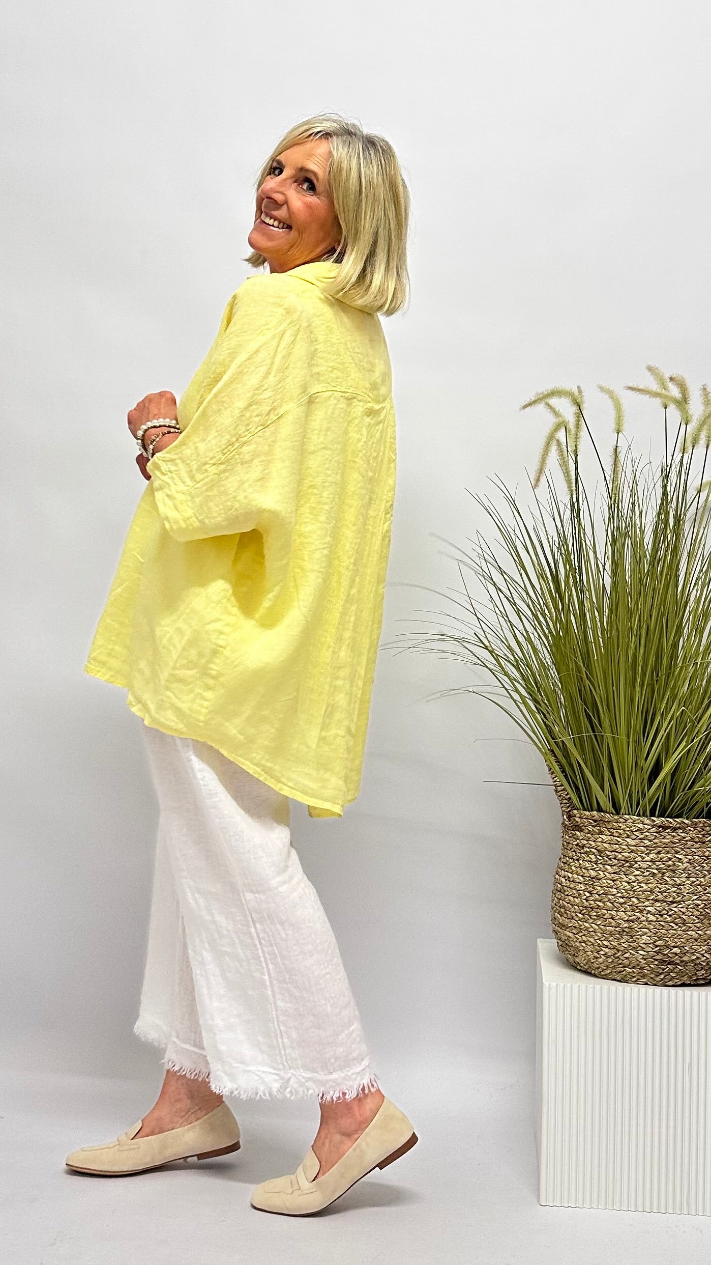 Leinen Bluse/Jacke