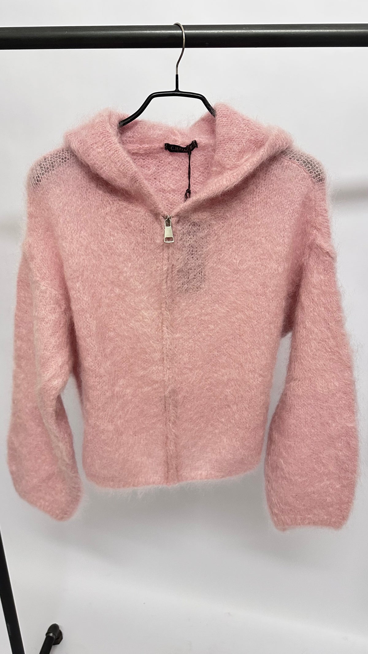 Zipp-Cardigan Kapuze