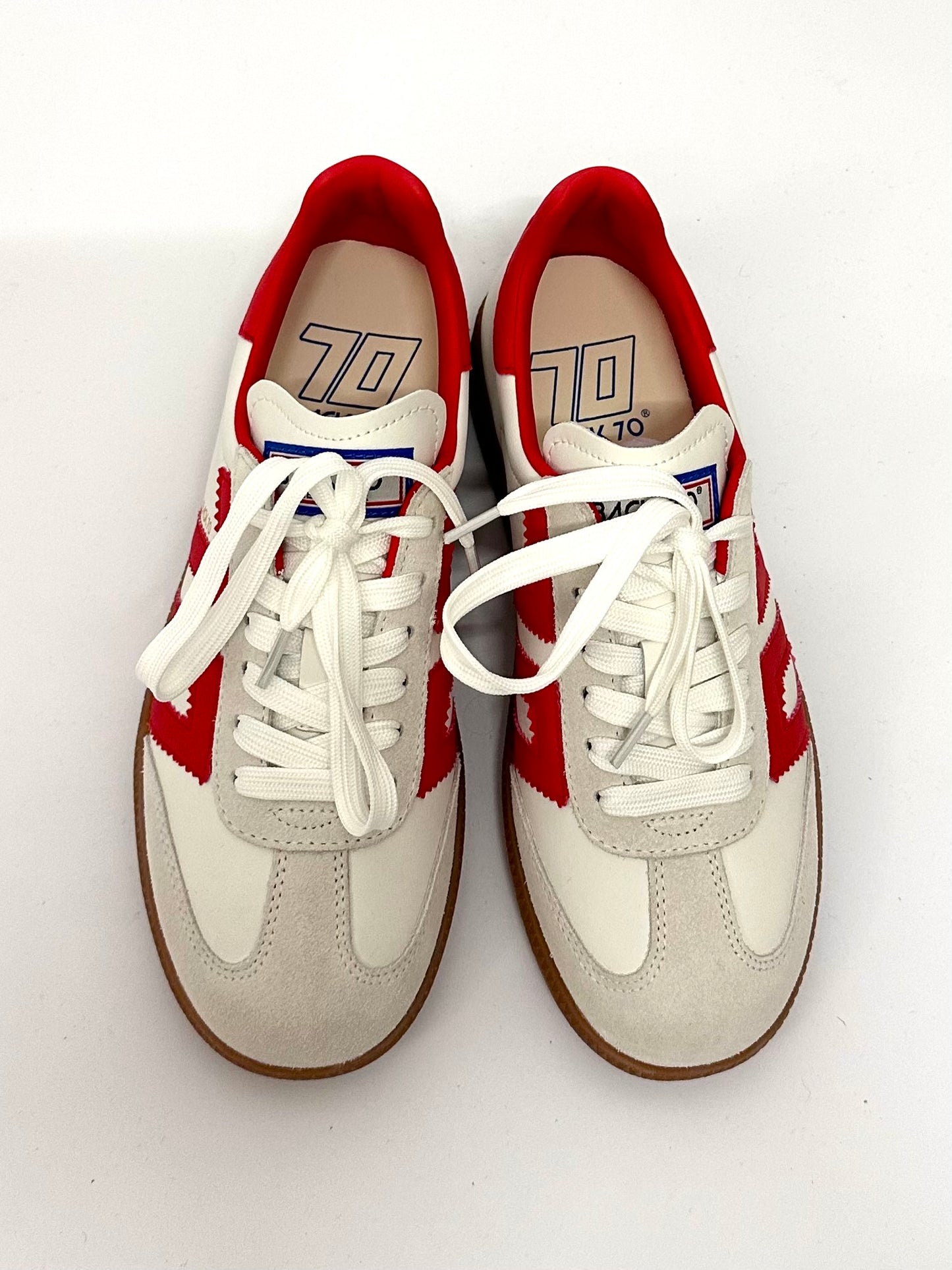 BACK70 - Sneaker Cloud weiß/rot