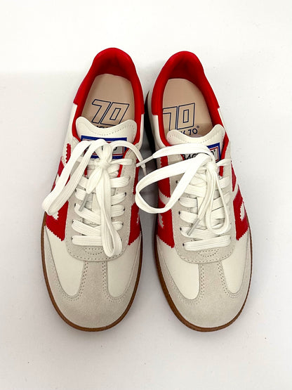 BACK70 - Sneaker Cloud weiß/rot