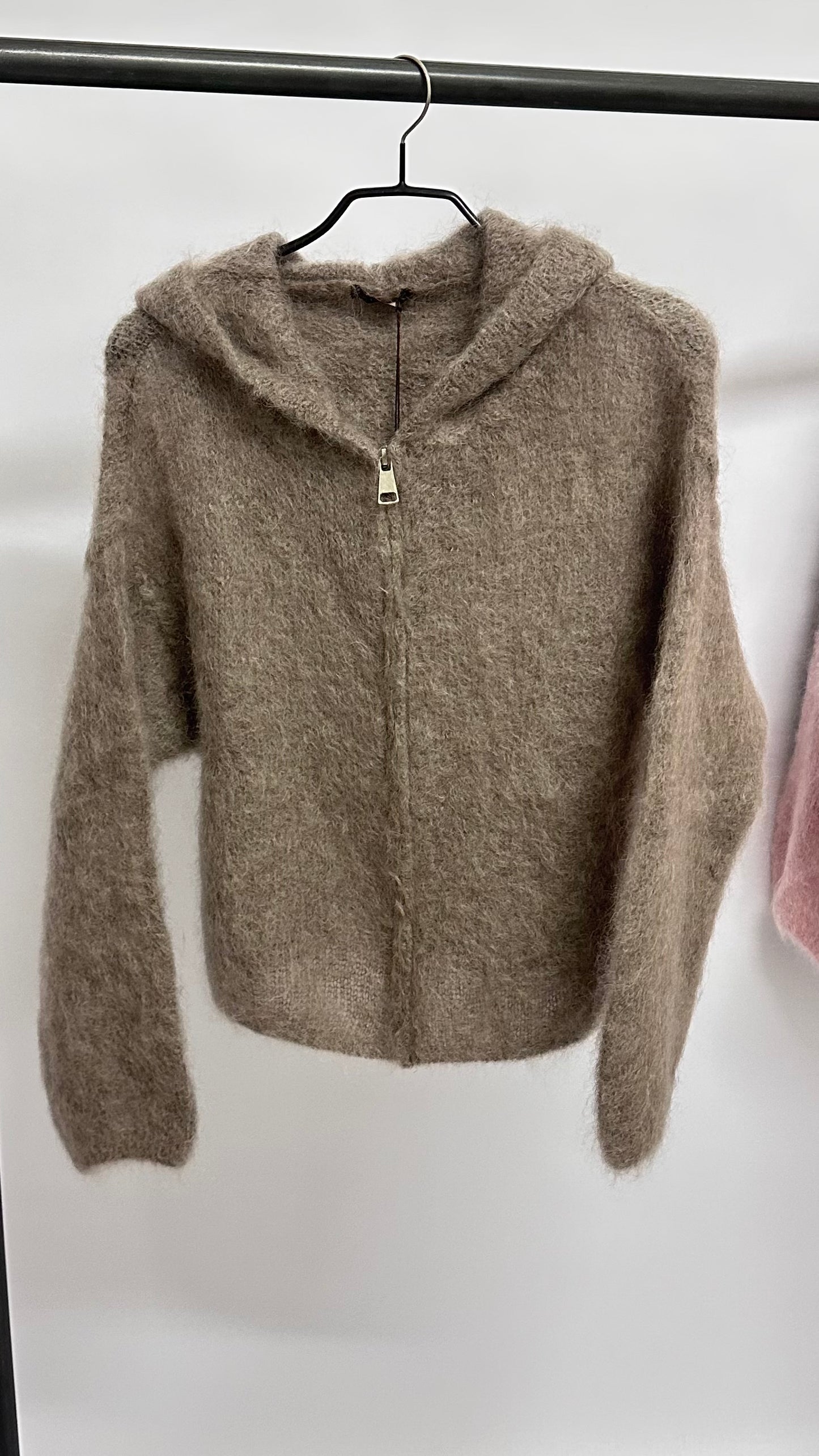 Zipp-Cardigan Kapuze