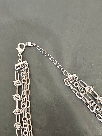 Kette KnotIC gold + silber