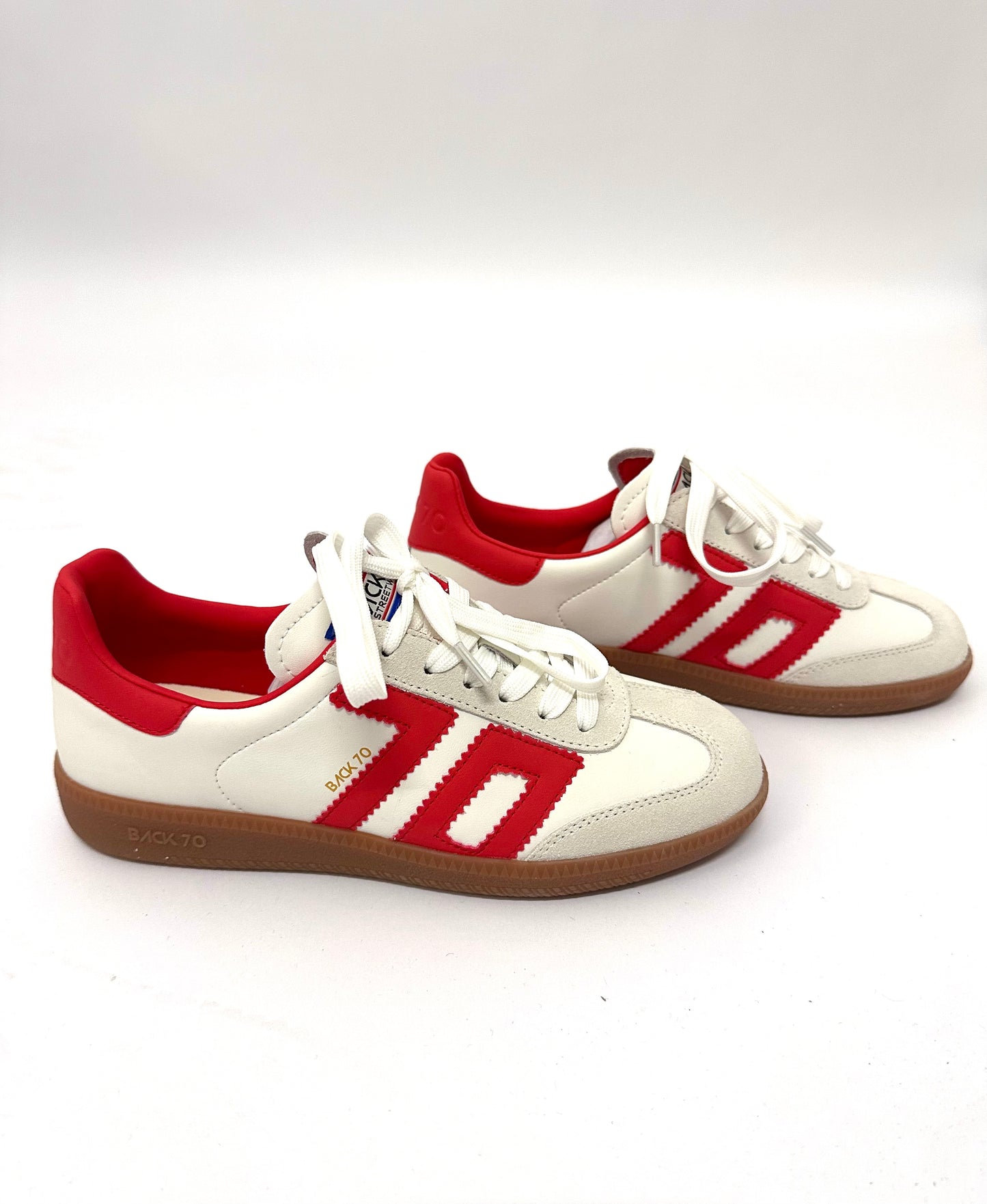 BACK70 - Sneaker Cloud weiß/rot