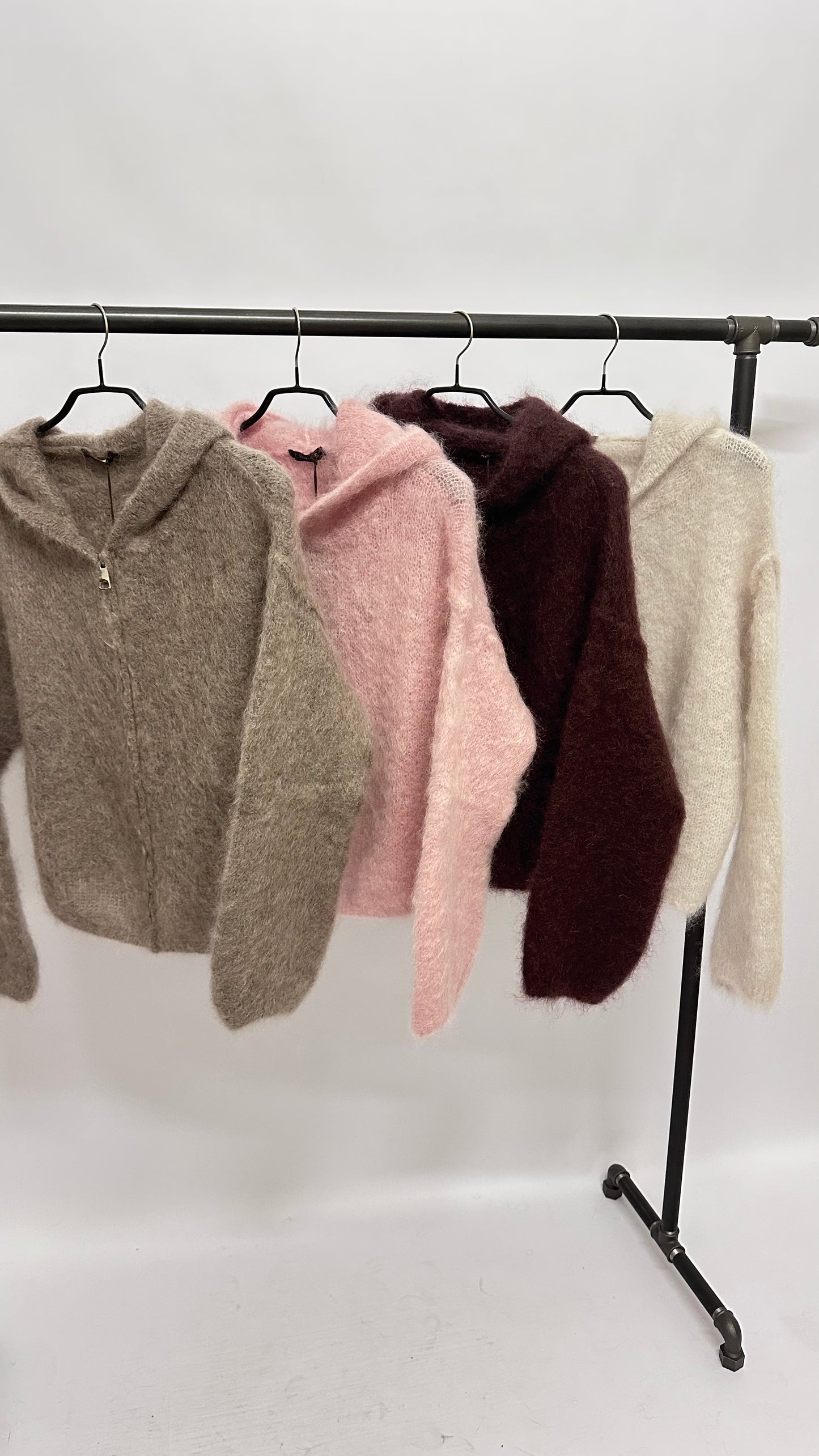 Zipp-Cardigan Kapuze