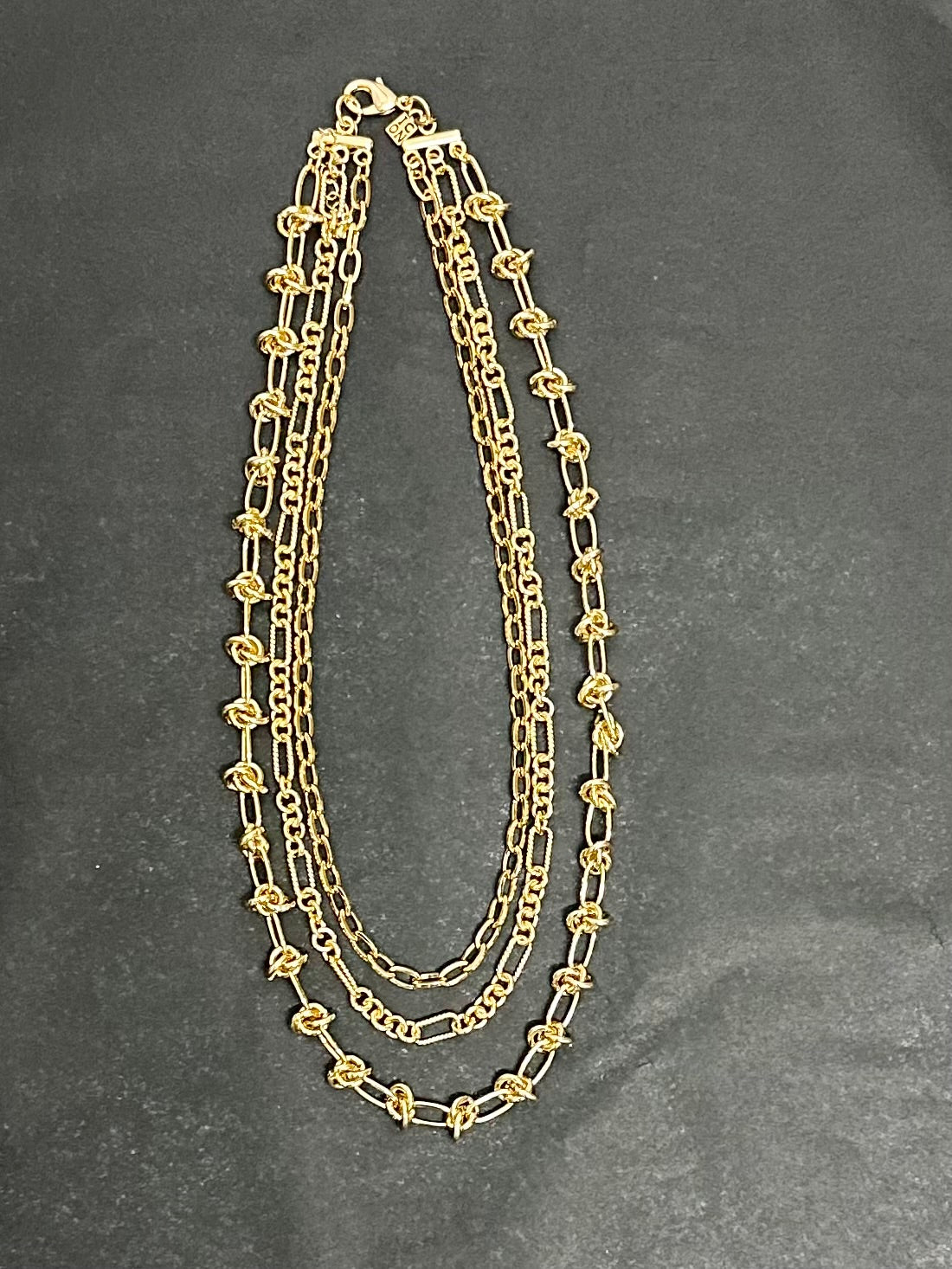 Kette KnotIC gold + silber