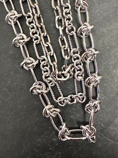 Kette KnotIC gold + silber