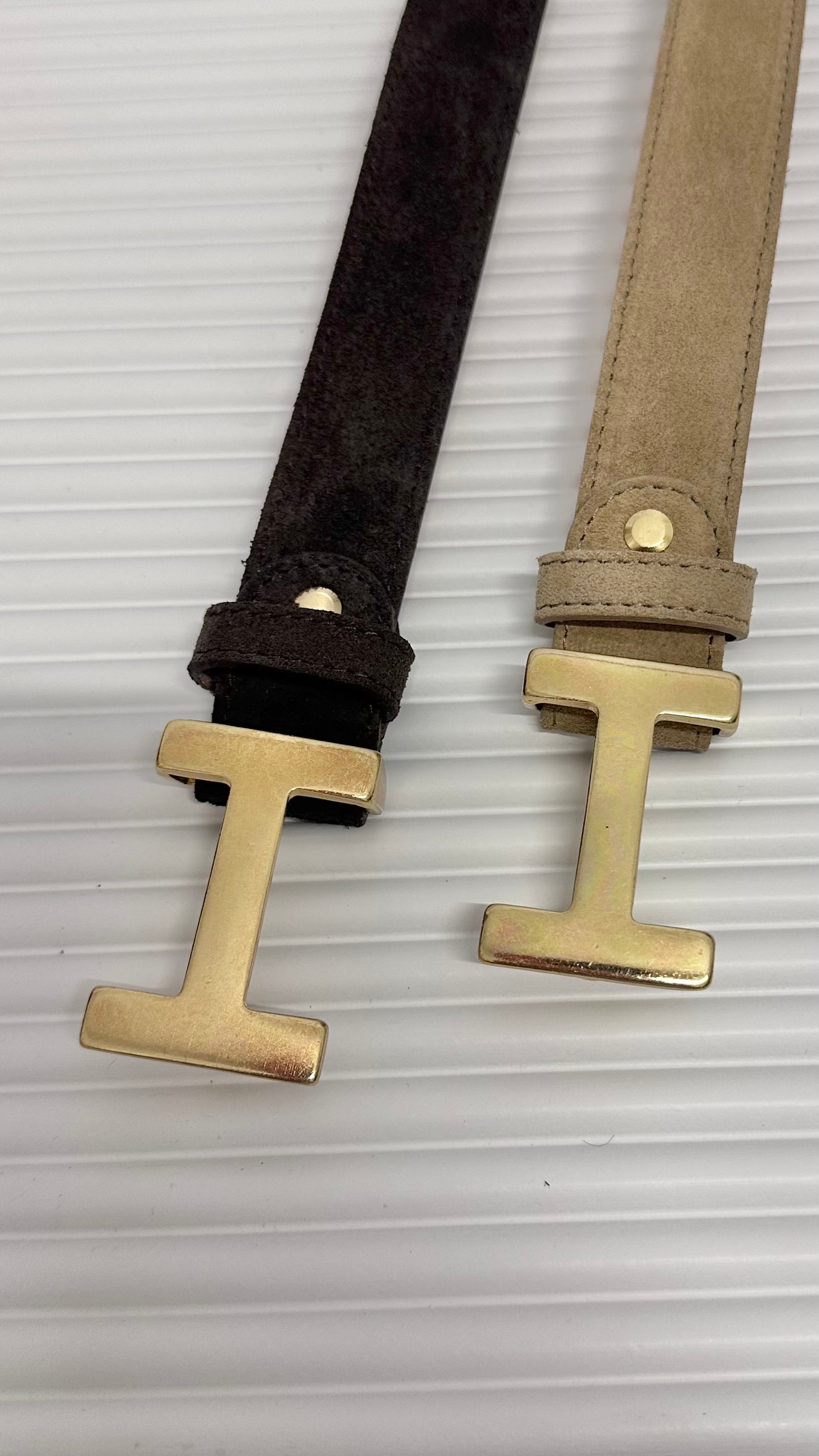 Gürtel HRL Wildleder goldenes H