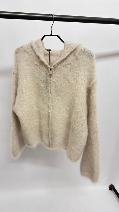 Zipp-Cardigan Kapuze