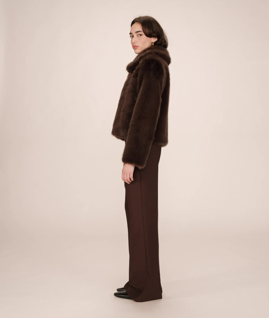 Kunstpelzjacke Shonna chocolat
