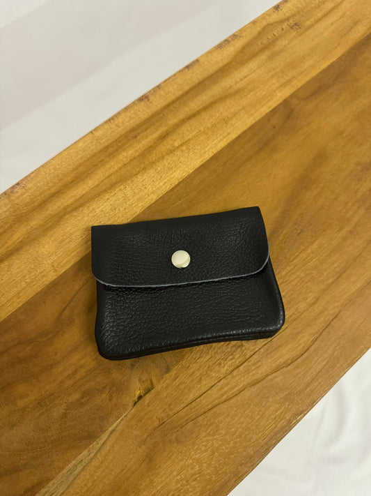 Kleiner Geldbeutel Leder schwarz