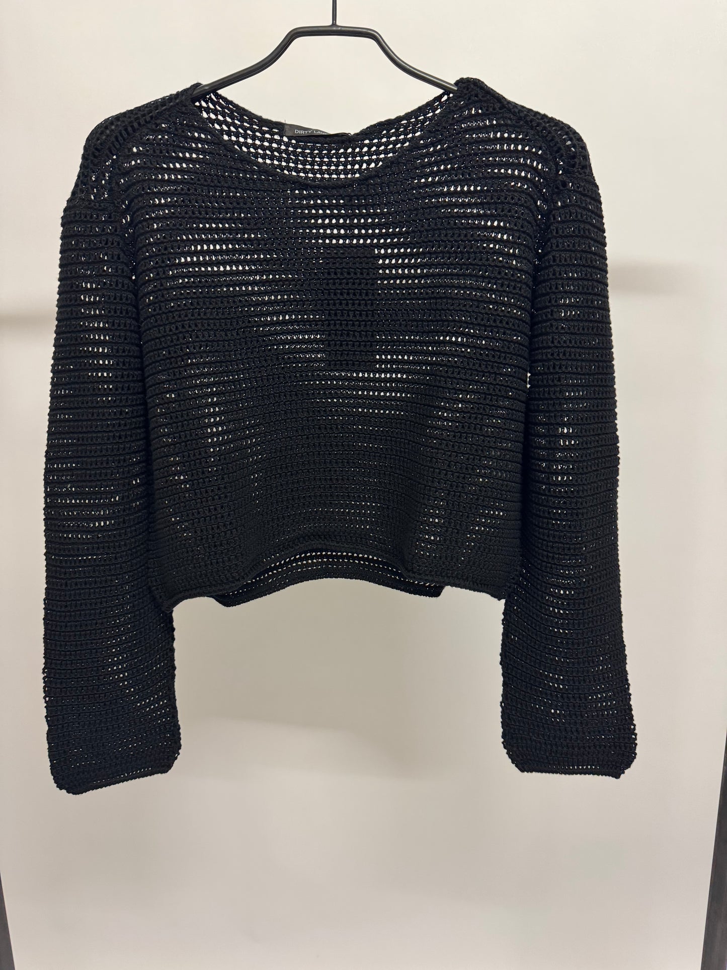 Cropped Häkelpullover