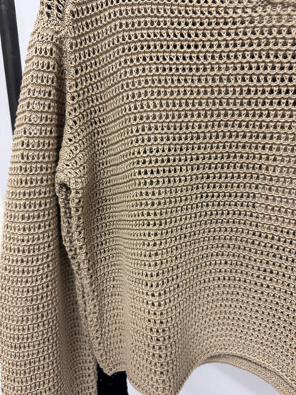 Cropped Häkelpullover